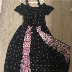 Off the shoulder dress  with shorts built in